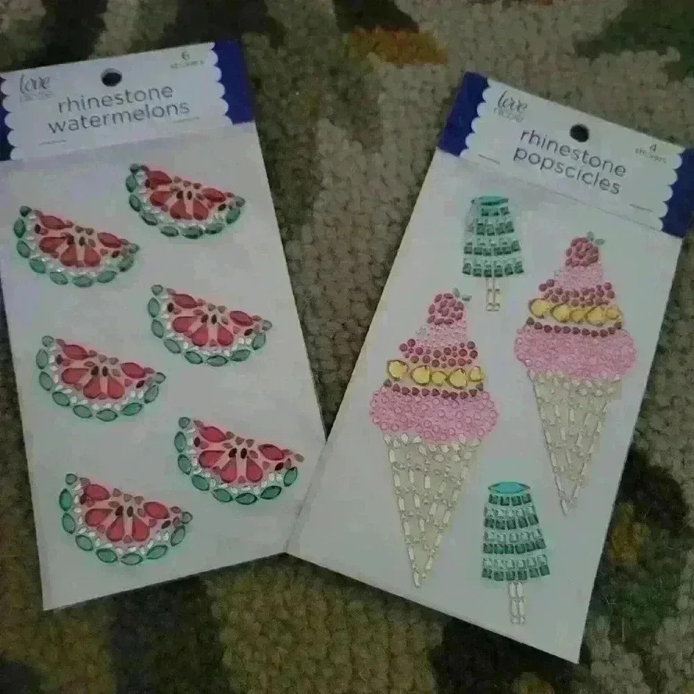 Lot of summer rhinestone applique/stickers